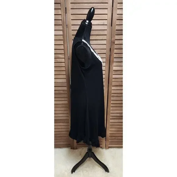 Style & Co New Women's Black Sleeveless Knee Length Cotton Dress Size Medium M - Picture 4 of 8